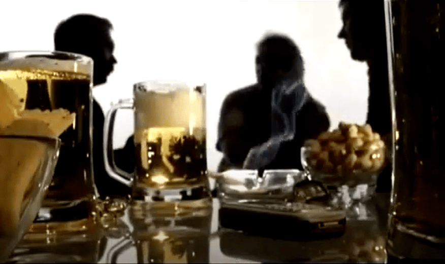 Drinking at a male company